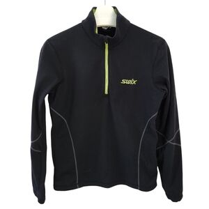 SWIX Black Half-Zip  mid layer men’s size s
